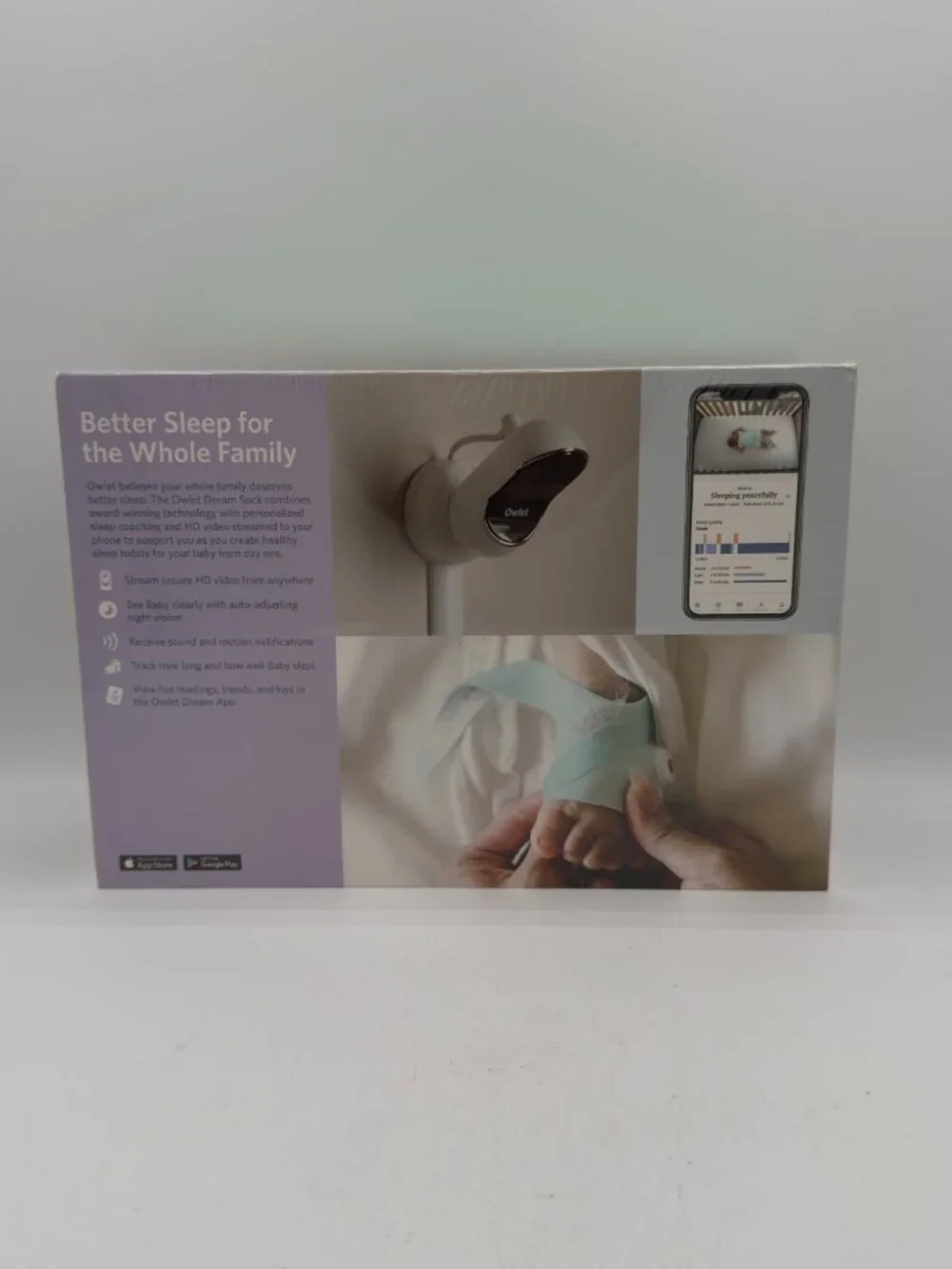 Owlet Dream Duo Smart Baby Monitor HD Cam & Dream Sock Mint NEW Sealed